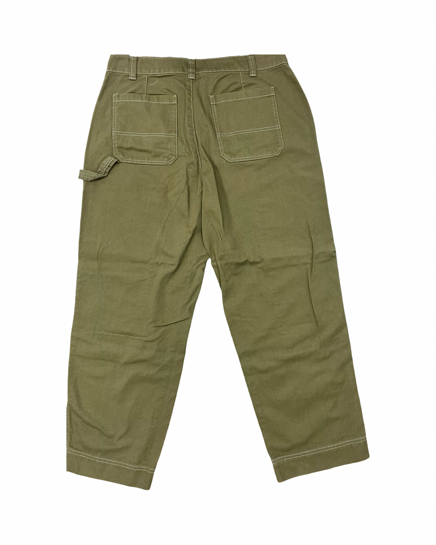 Jeans Straight By Old Navy In Green Denim, Size:14