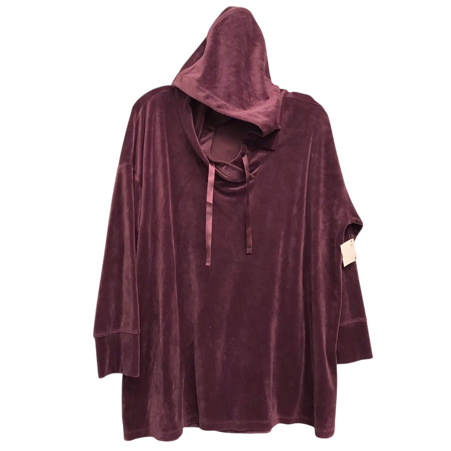 Sweatshirt Hoodie By Pure Jill In Purple, Size:Xl