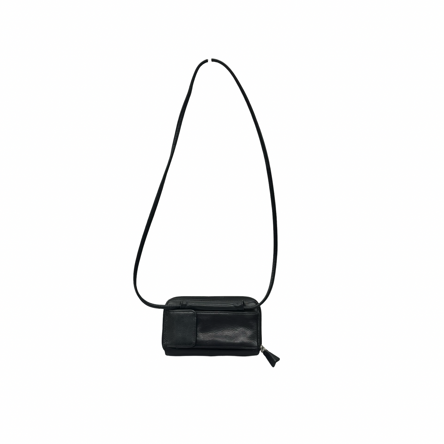 Crossbody Leather By Fossil In Black, Size:Small