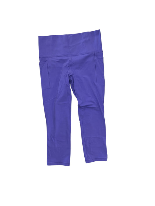 Athletic Leggings By Athleta In Purple, Size:M