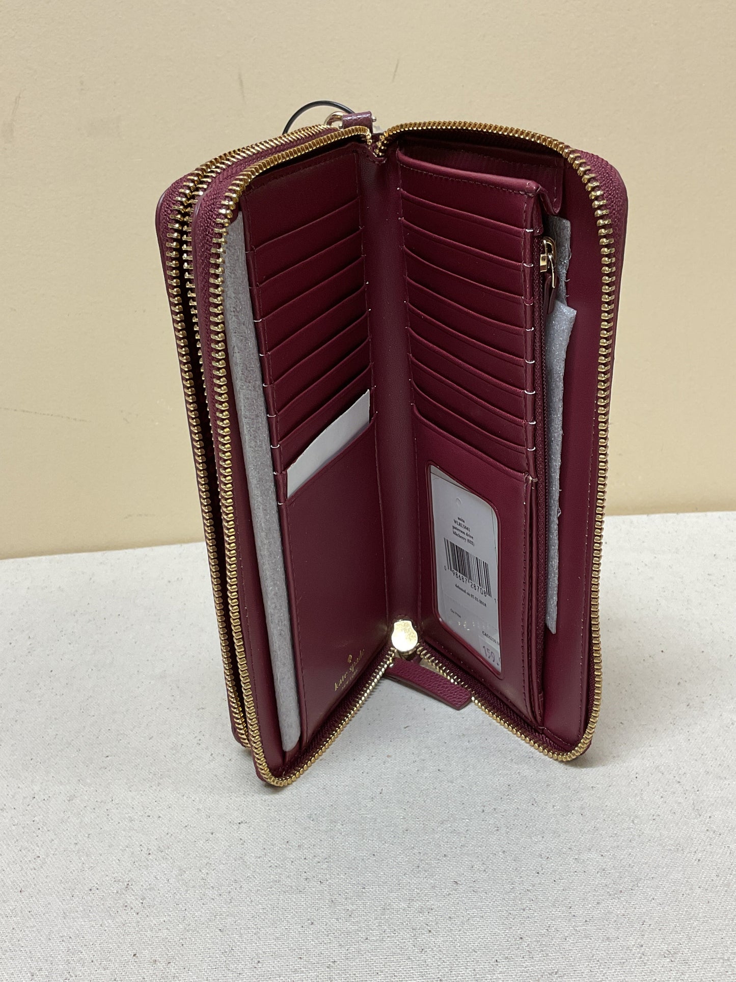 Wallet Designer By Kate Spade In Maroon, Size:Large