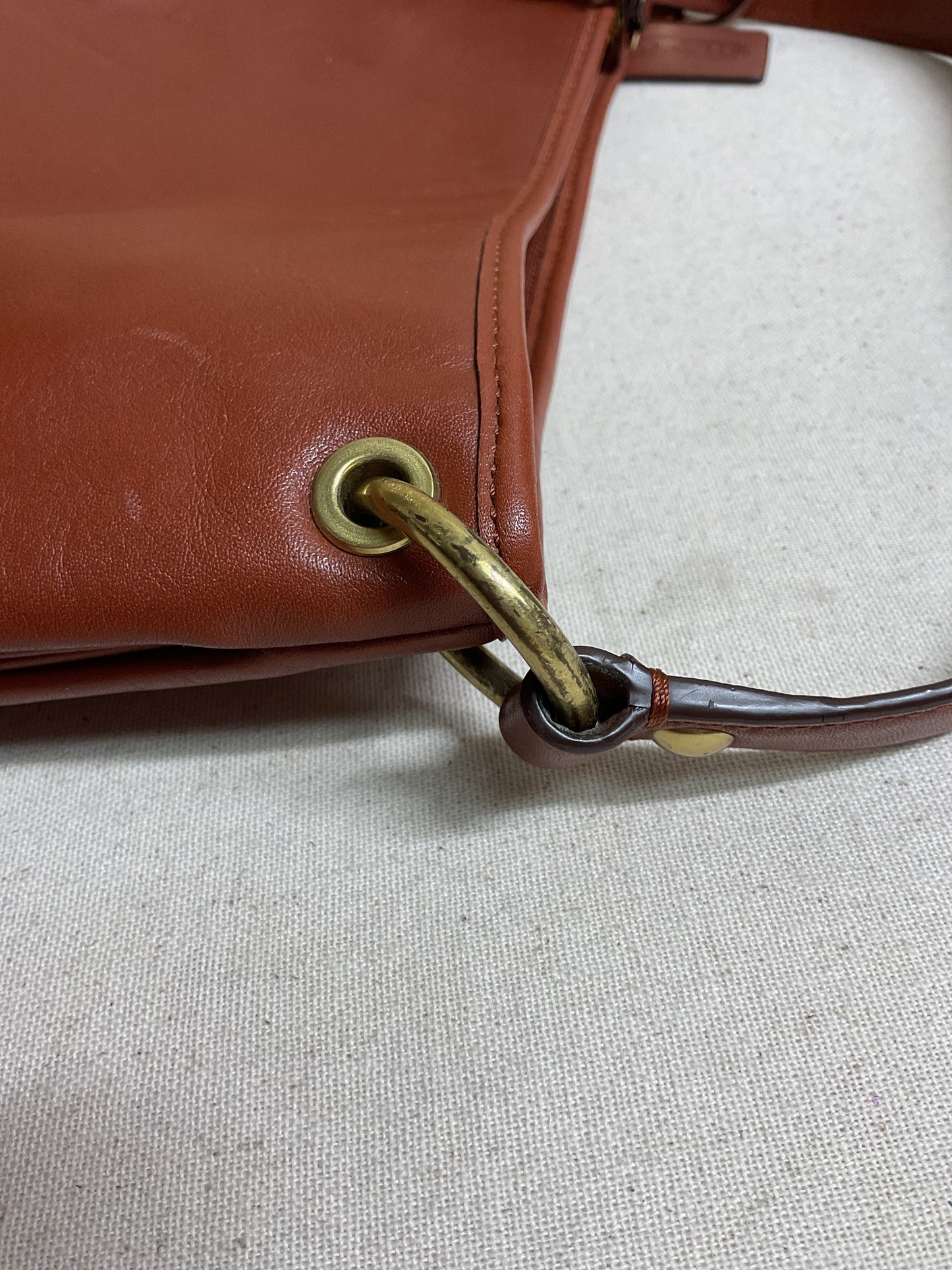 Handbag Designer By Coach In Brown, Size:Small