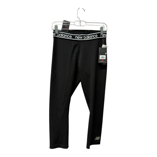 Athletic Leggings By New Balance In Black, Size:M