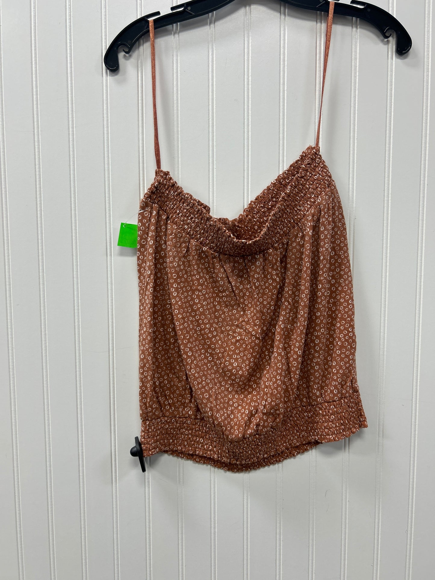 Top Sleeveless By Anthropologie In Brown, Size:M