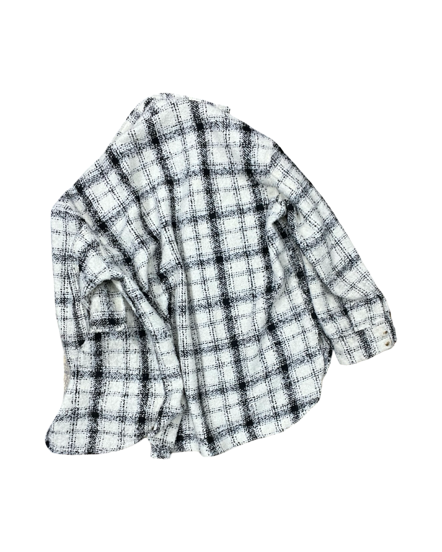 Jacket Shirt By Bohme In Black & Cream, Size:L