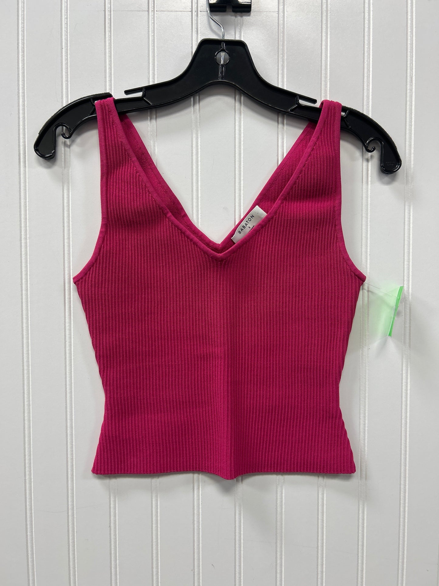 Top Sleeveless By Babaton In Pink, Size:S