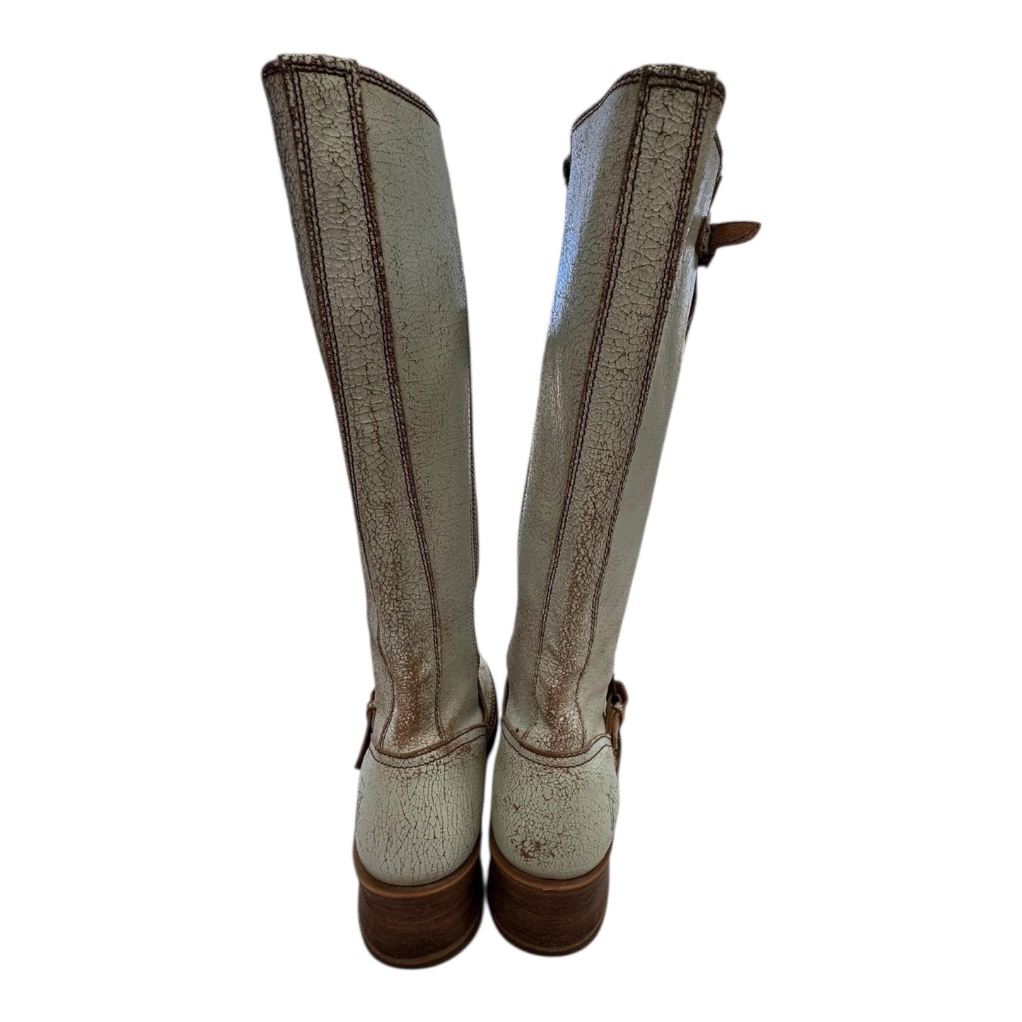 Boots Designer By Frye In Cream & Tan, Size:10