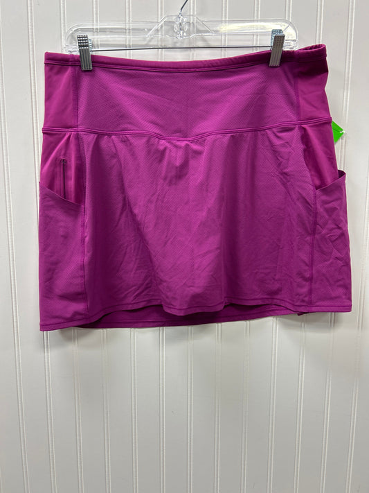 Athletic Skort By Athleta In Purple, Size:1X