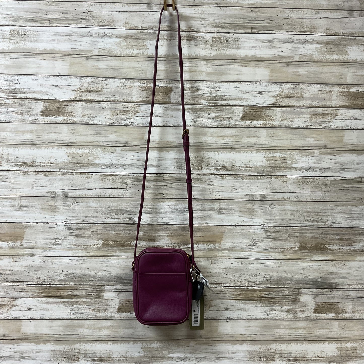 Crossbody Leather By Cmc In Purple, Size:Small
