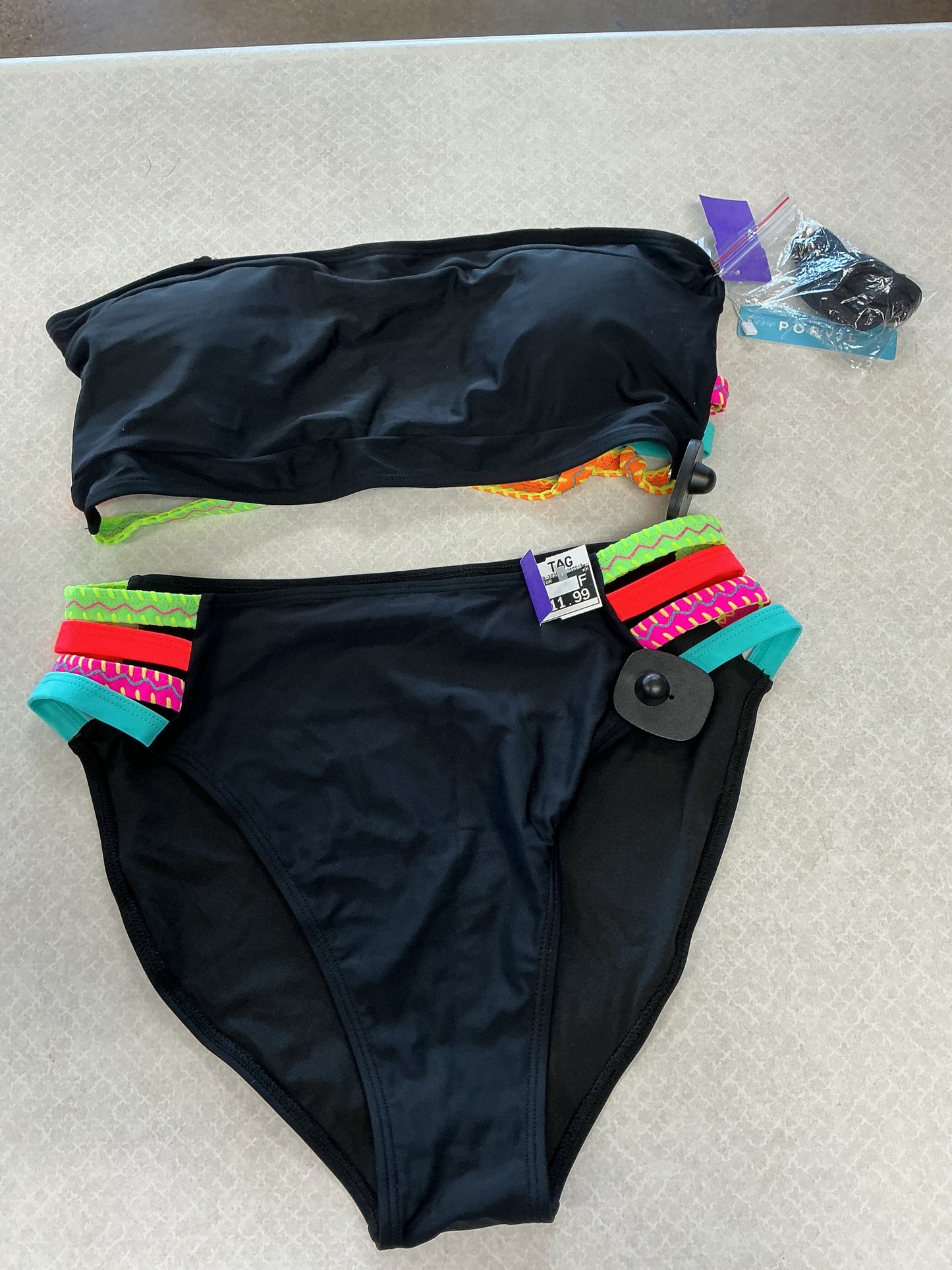 Swimsuit 2Pc By Clothes Mentor In Black, Size:M