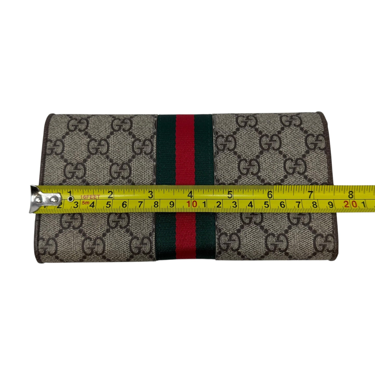 Ophidia Supreme Continental Wallet Luxury Designer By Gucci, Size: Medium