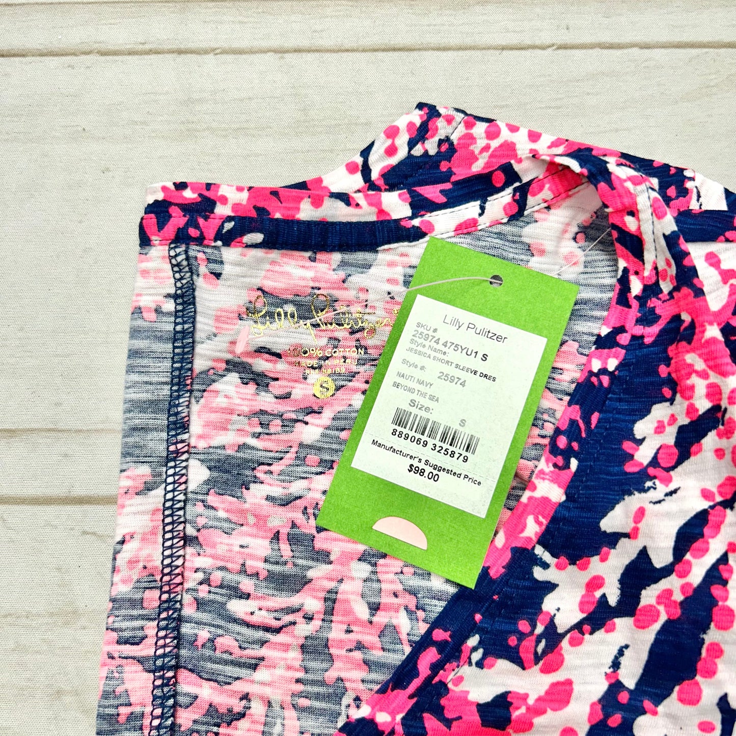 Dress Designer By Lilly Pulitzer In Blue & Pink, Size: S