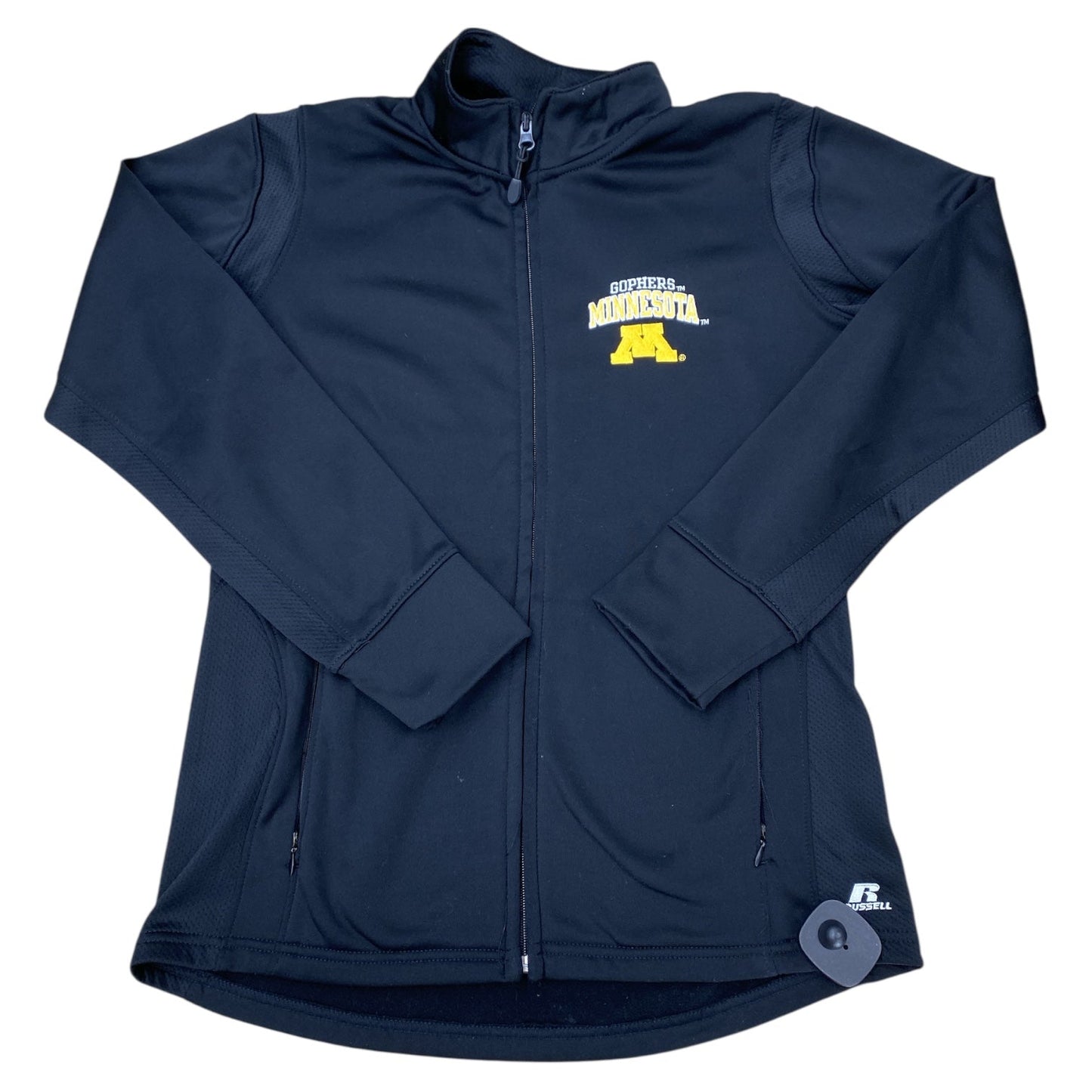 Athletic Jacket By Russel Athletic In Black, Size:M