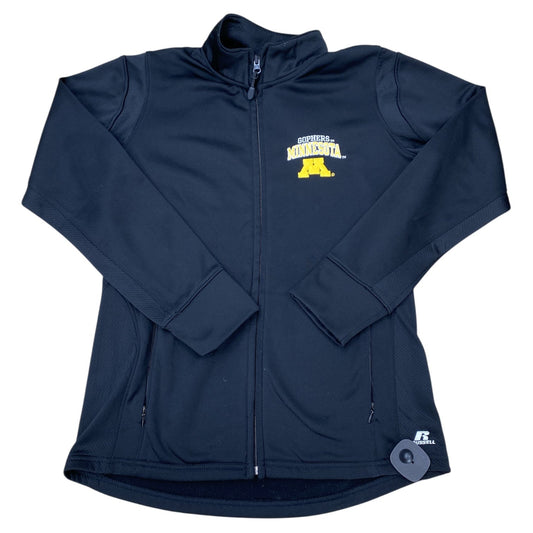 Athletic Jacket By Russel Athletic In Black, Size:M