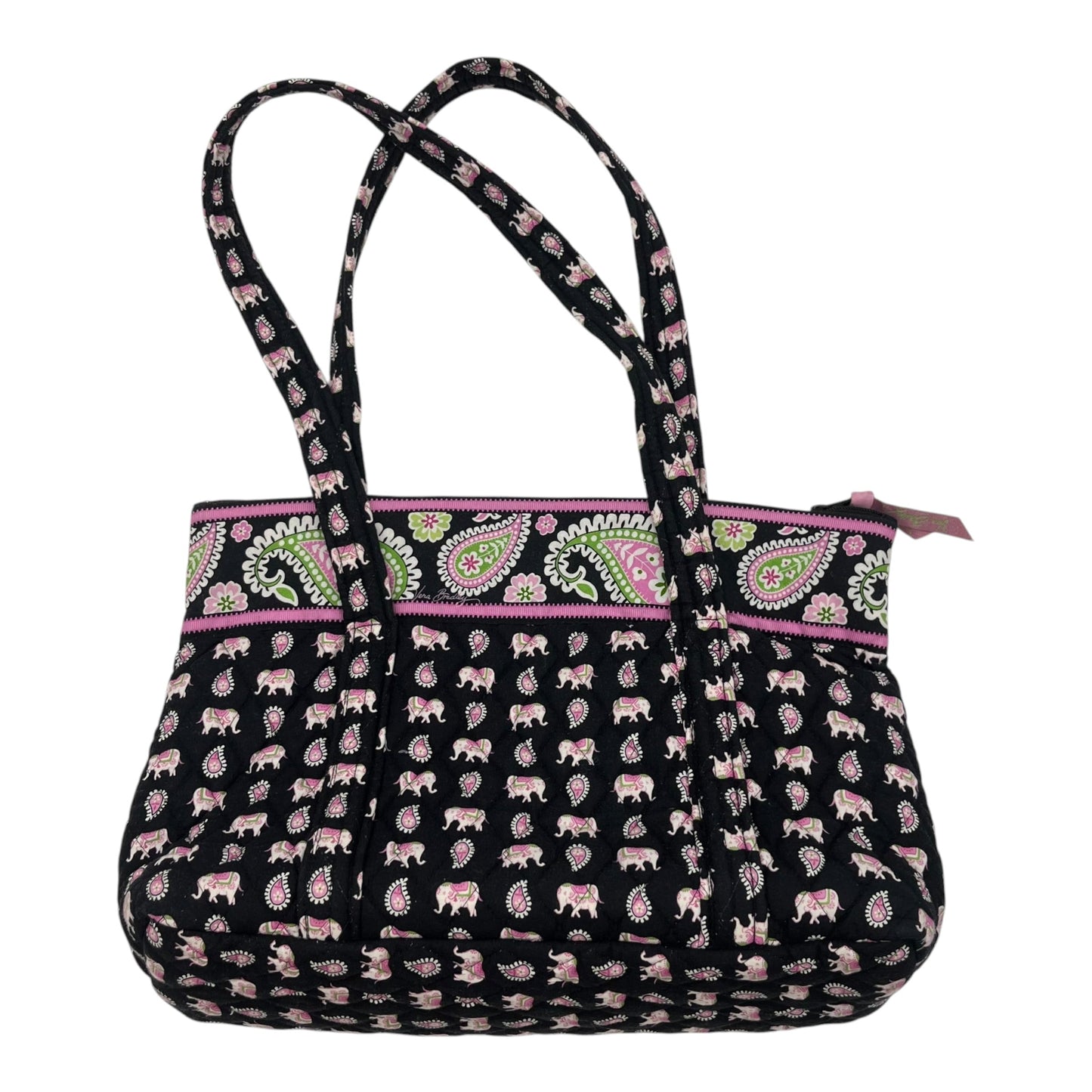 Tote By Vera Bradley In Black & Pink, Size:Small