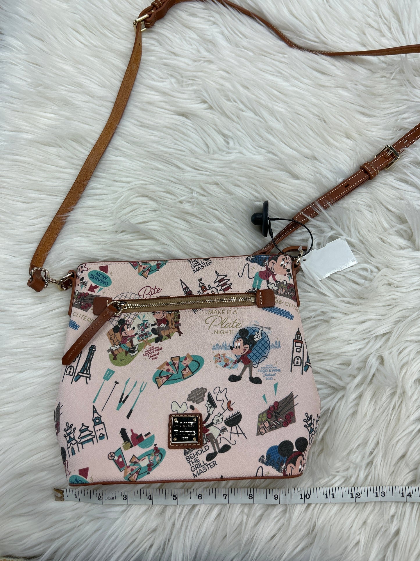 Crossbody Designer By Dooney And Bourke In Pink, Size:Medium