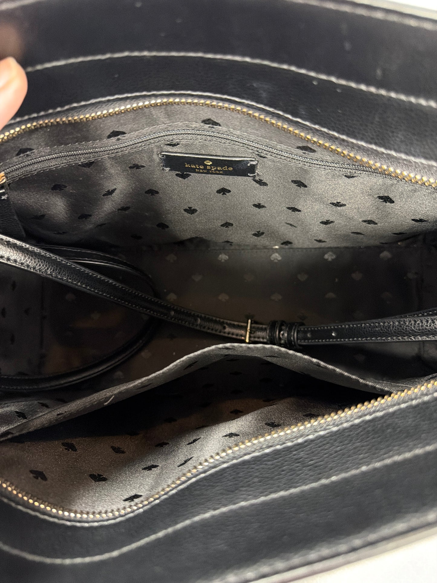 Handbag Designer By Kate Spade In Black, Size:Large