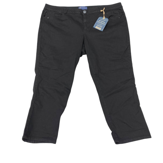 Jeans Straight By Democracy In Black Denim, Size:24