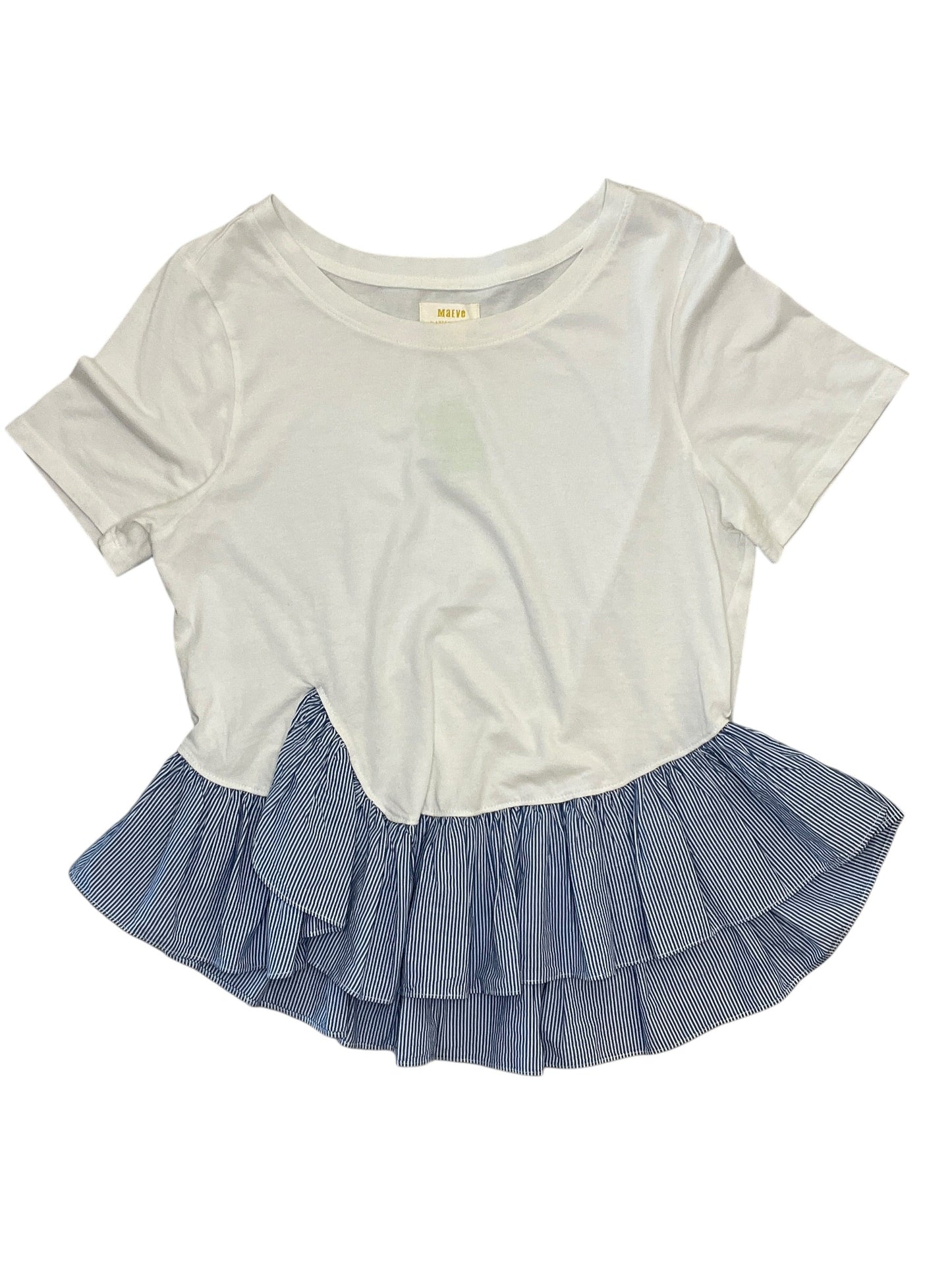 Top Sleeveless By Maeve In White, Size:M