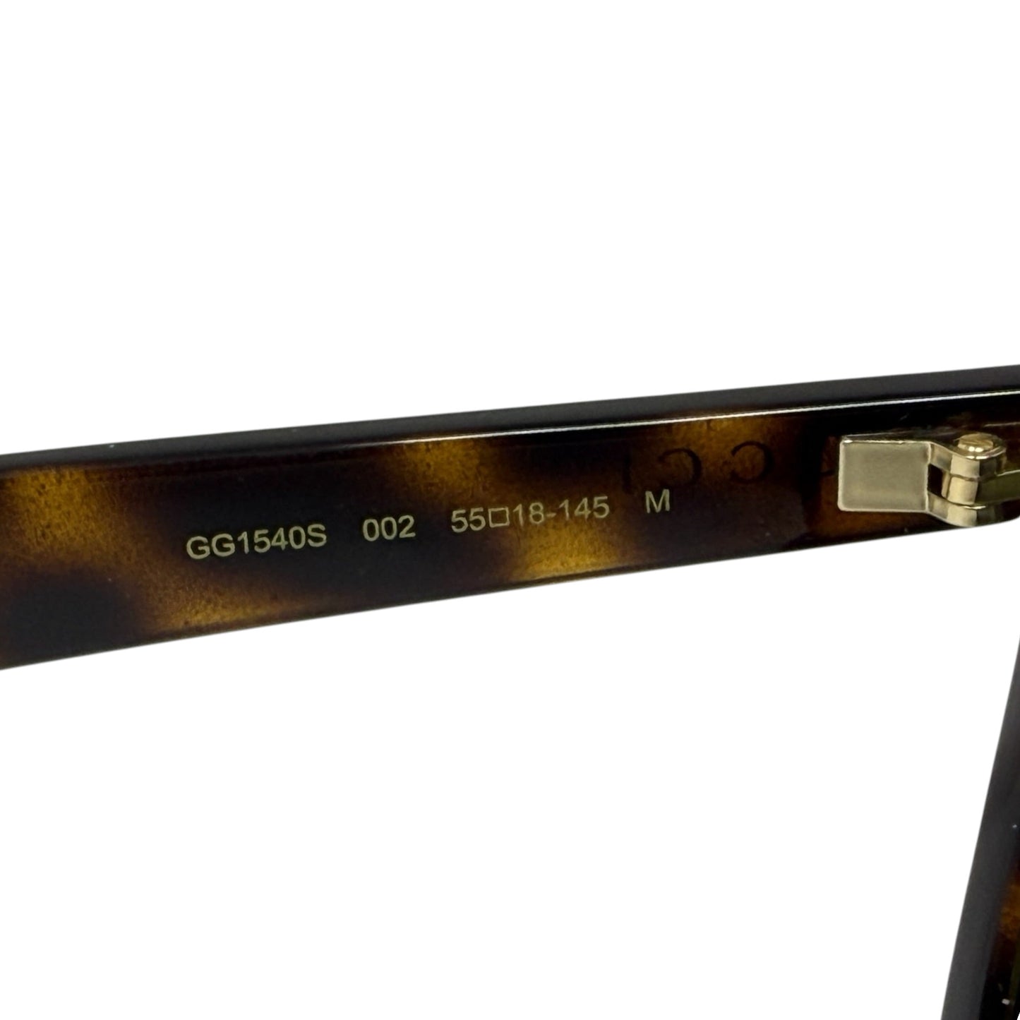 GG1540S-002 Havanna Square Men’s Sunglasses Luxury Designer By Gucci, Size: