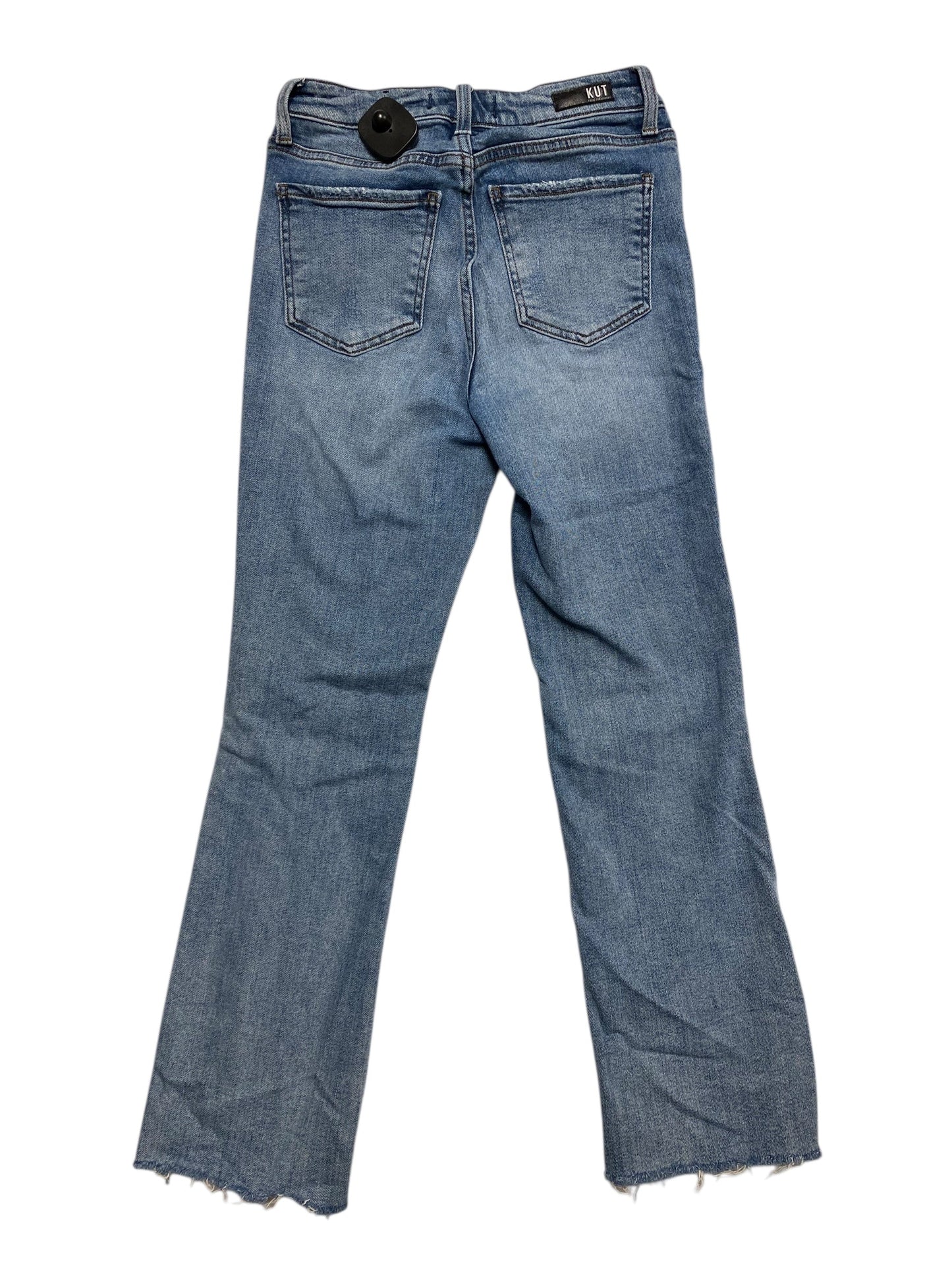 Jeans Straight By Kut In Blue Denim, Size:0