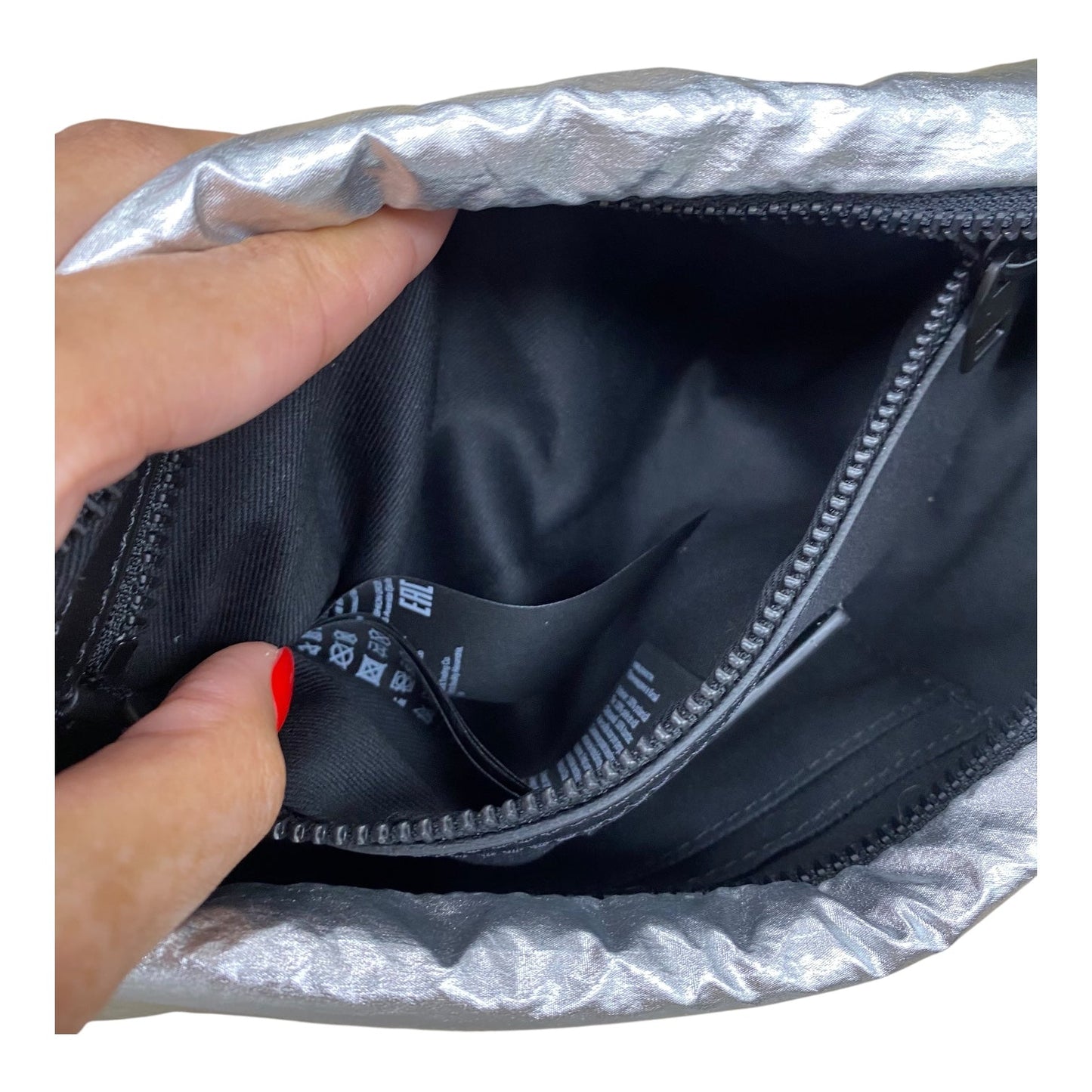 Belt Bag Designer By All Saints In Black & Silver, Size:Medium