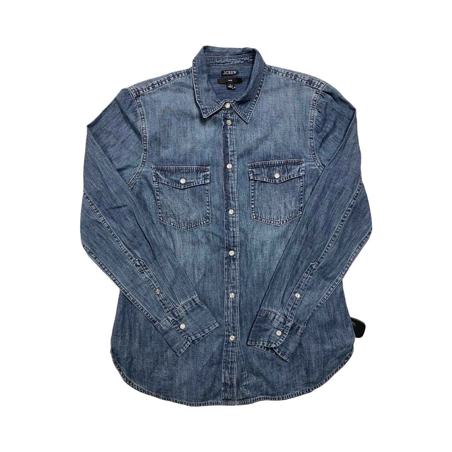 Top Ls By J. Crew In Blue Denim, Size:8