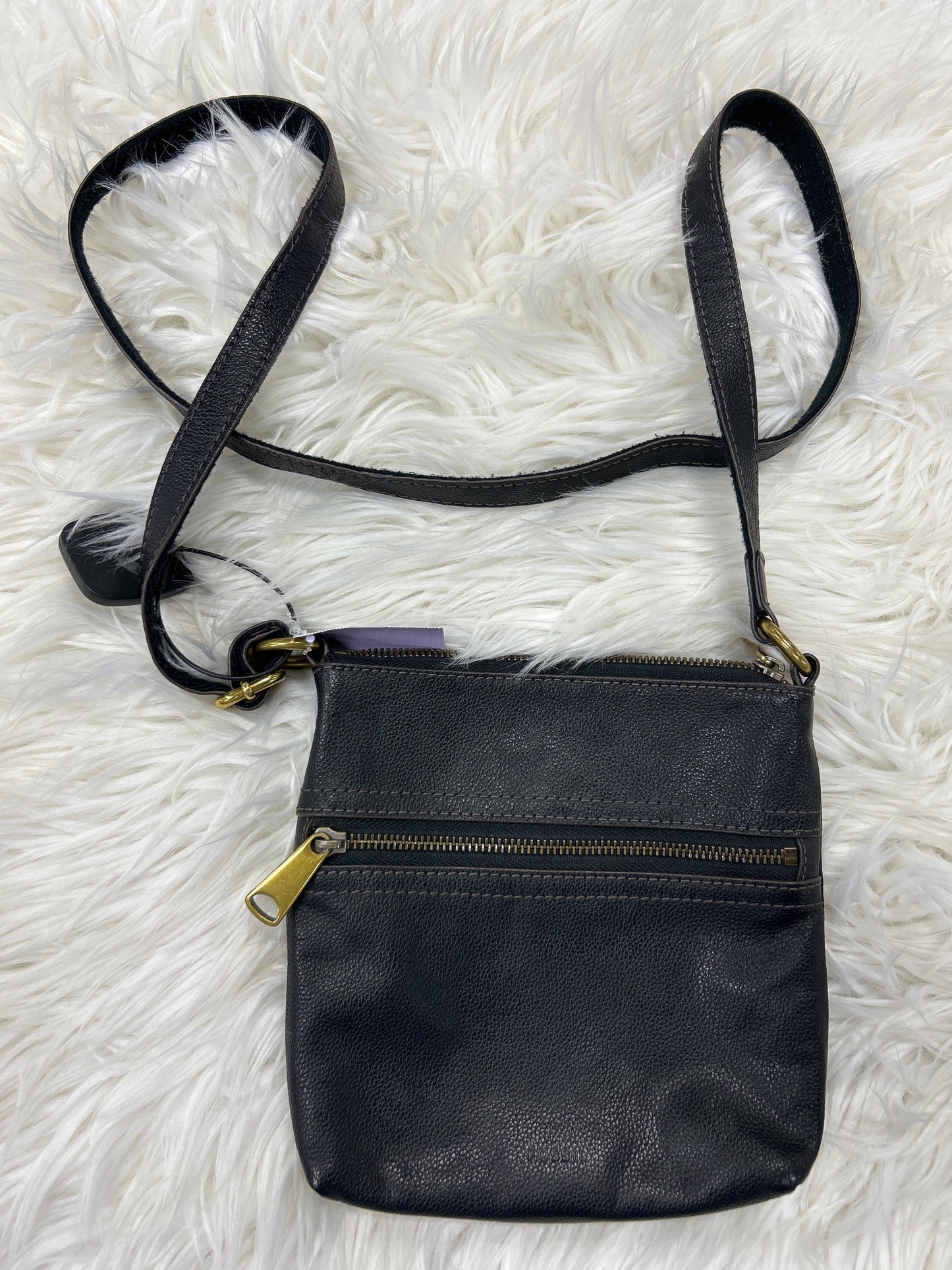 Crossbody By Fossil In Black, Size:Medium