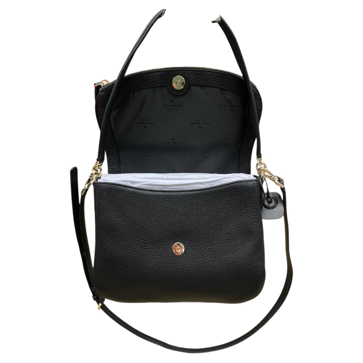 Handbag Designer By Kate Spade In Black, Size:Medium