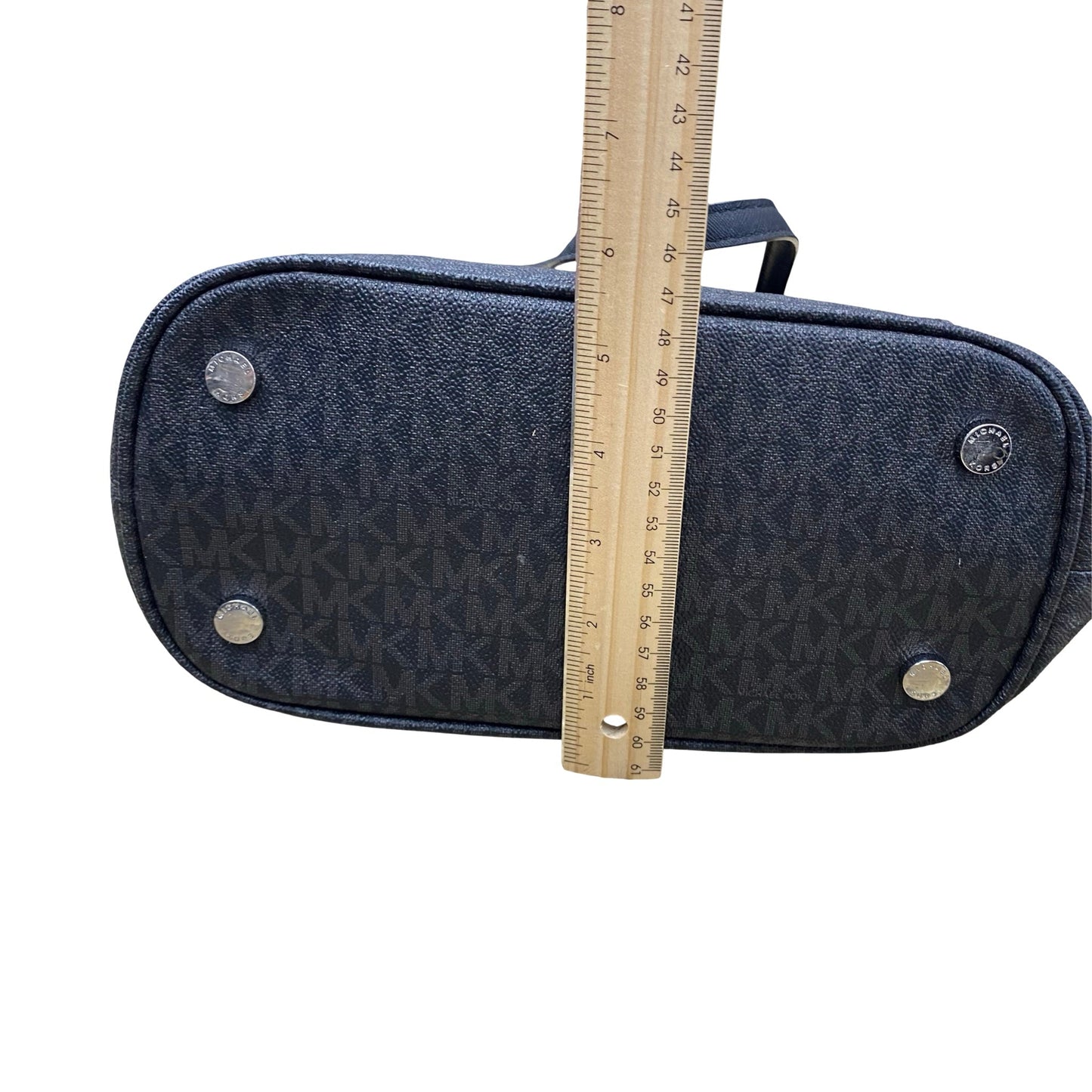 Handbag Designer By Michael Kors In Black & Grey, Size:Small