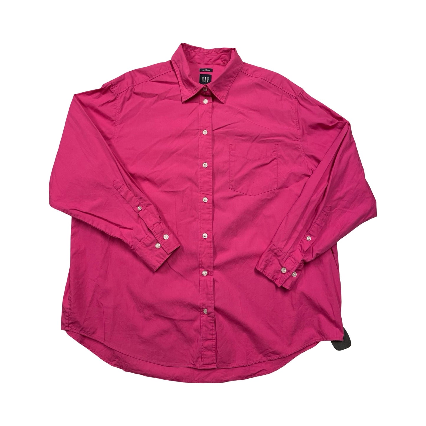 Blouse Ls By Gap In Pink, Size:M