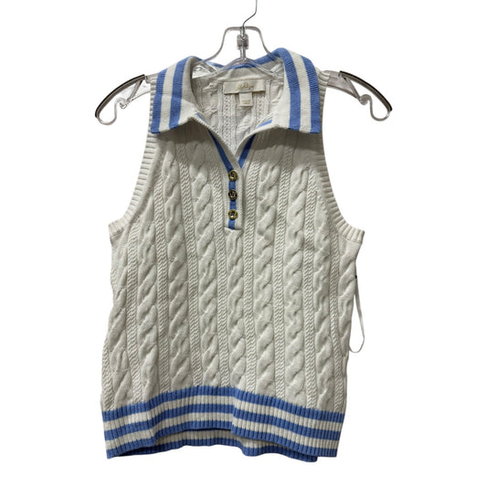Top Sleeveless Designer By Lilly Pulitzer In White, Size:S
