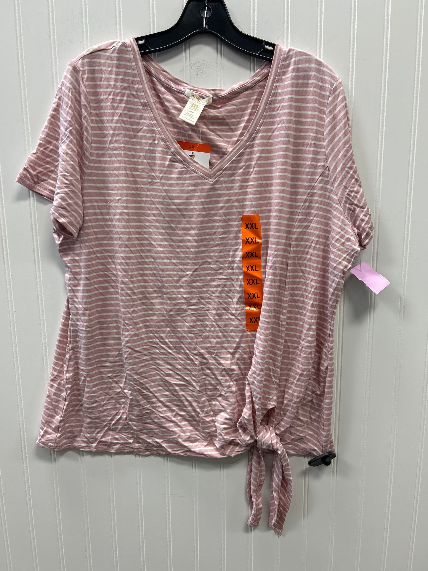 Top Ss By Matty M In Pink, Size:1X NWT