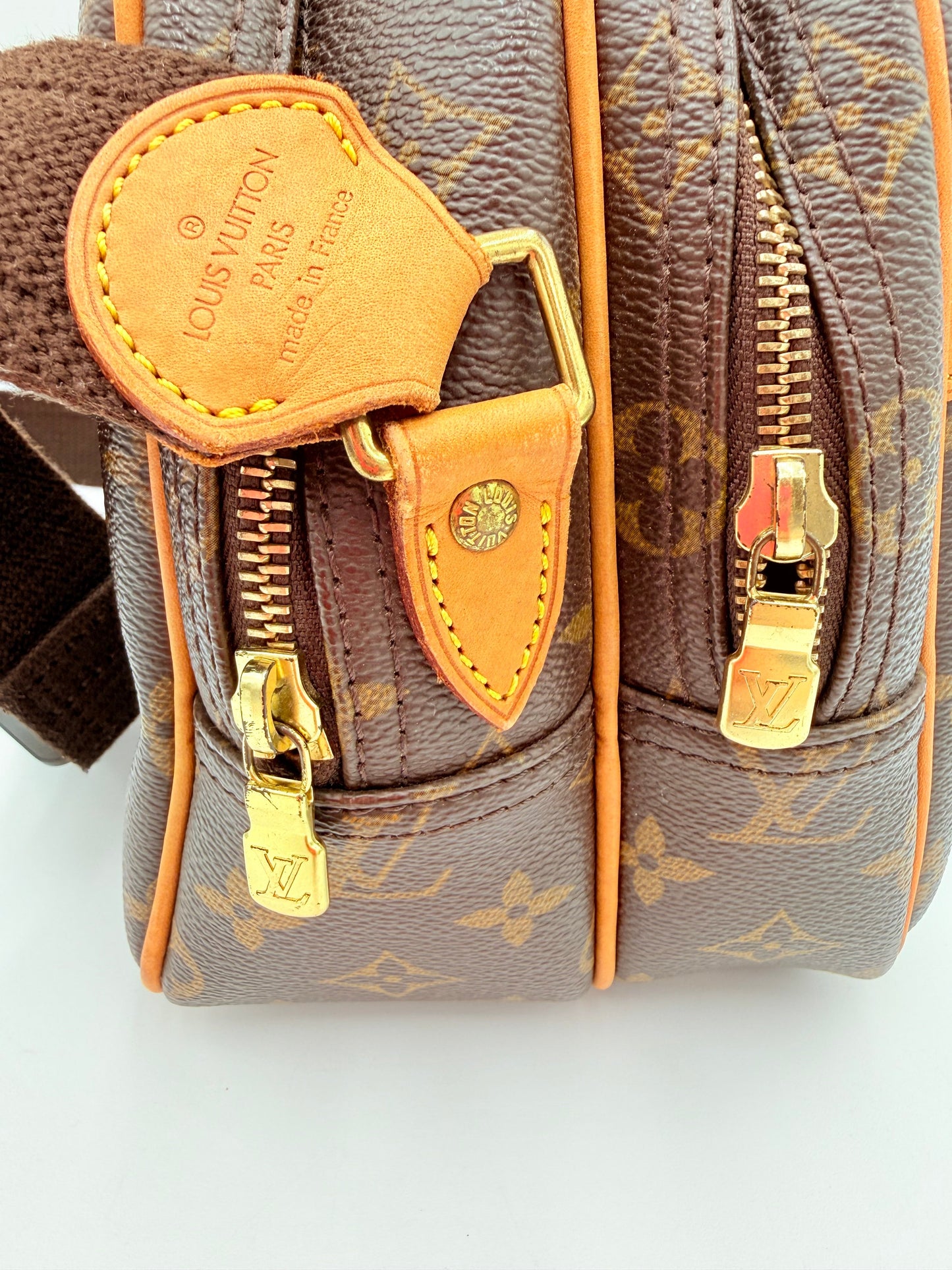 Crossbody Luxury Designer By Louis Vuitton In Brown & Tan, Size:Small