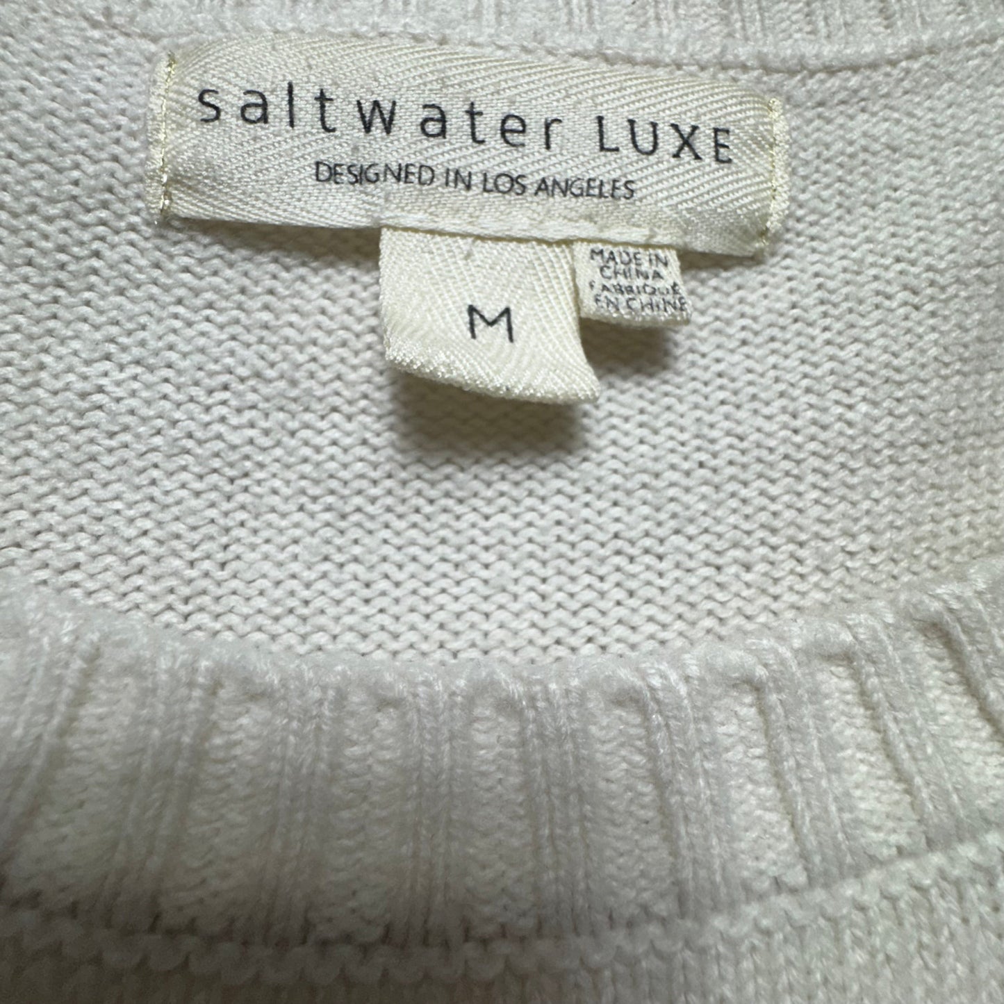 Sweater By Saltwater Luxe In Cream, Size: M