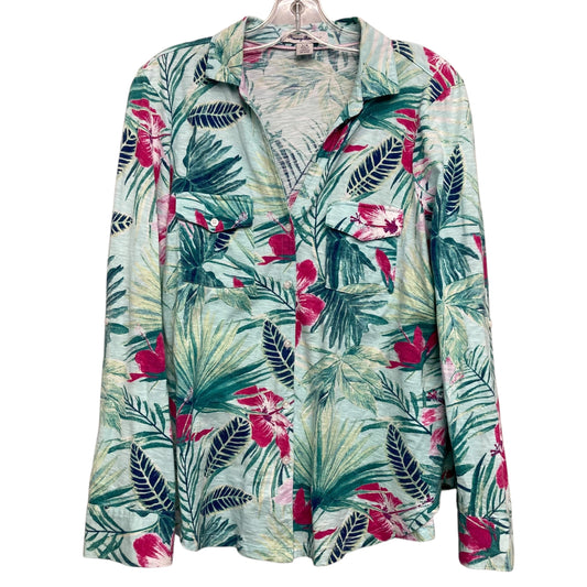 Top Ls By Tommy Bahama In Green & Pink, Size:L