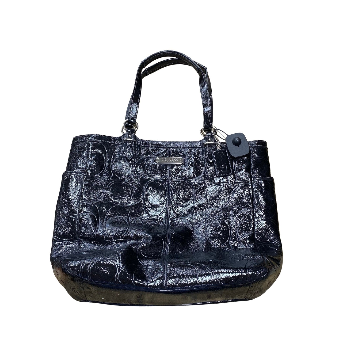 Handbag Designer By Coach In Black, Size:Medium