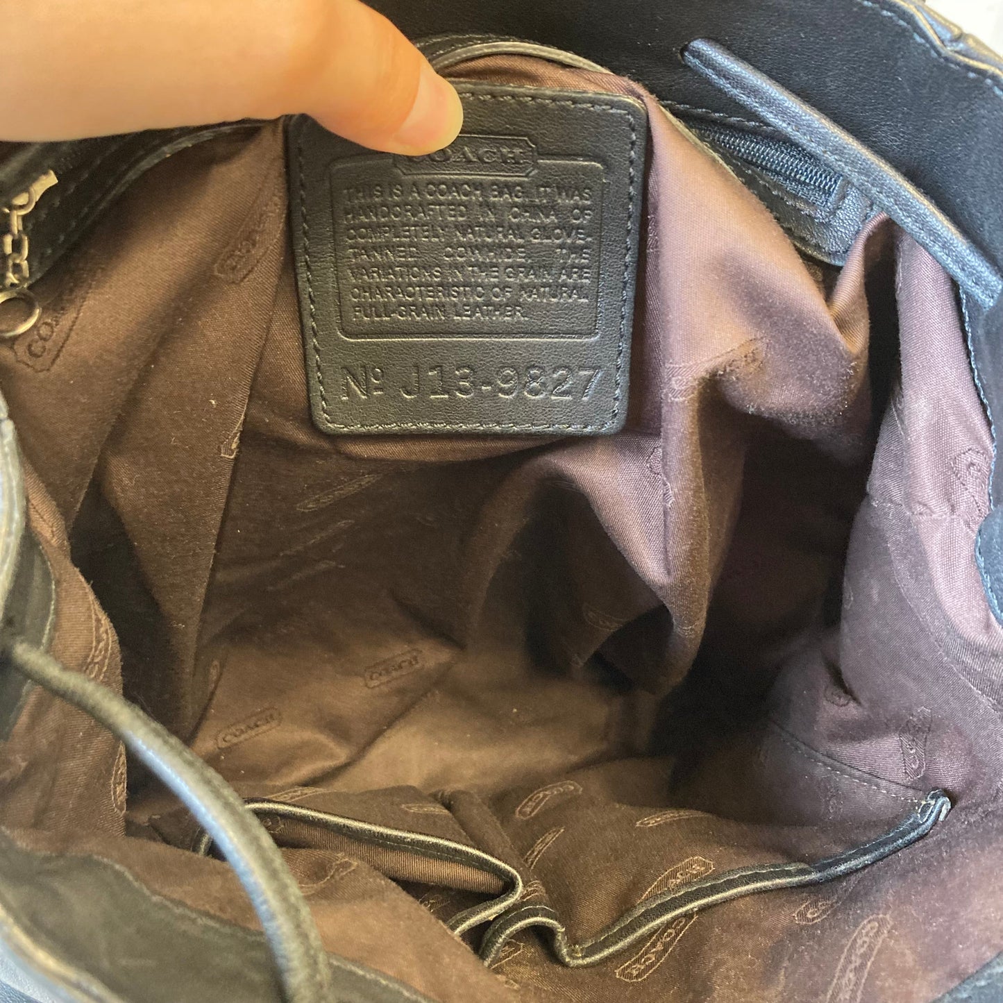 Backpack Designer By Coach In Black, Size:Medium