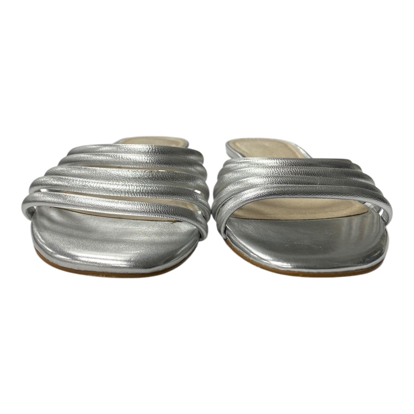 Sandals Flats By Cme In Silver, Size:7.5