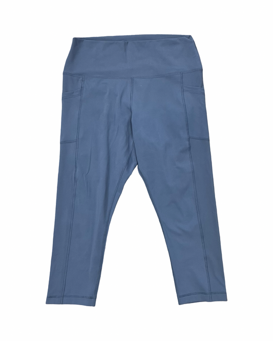 Athletic Leggings By 90 Degrees By Reflex In Blue, Size:1X