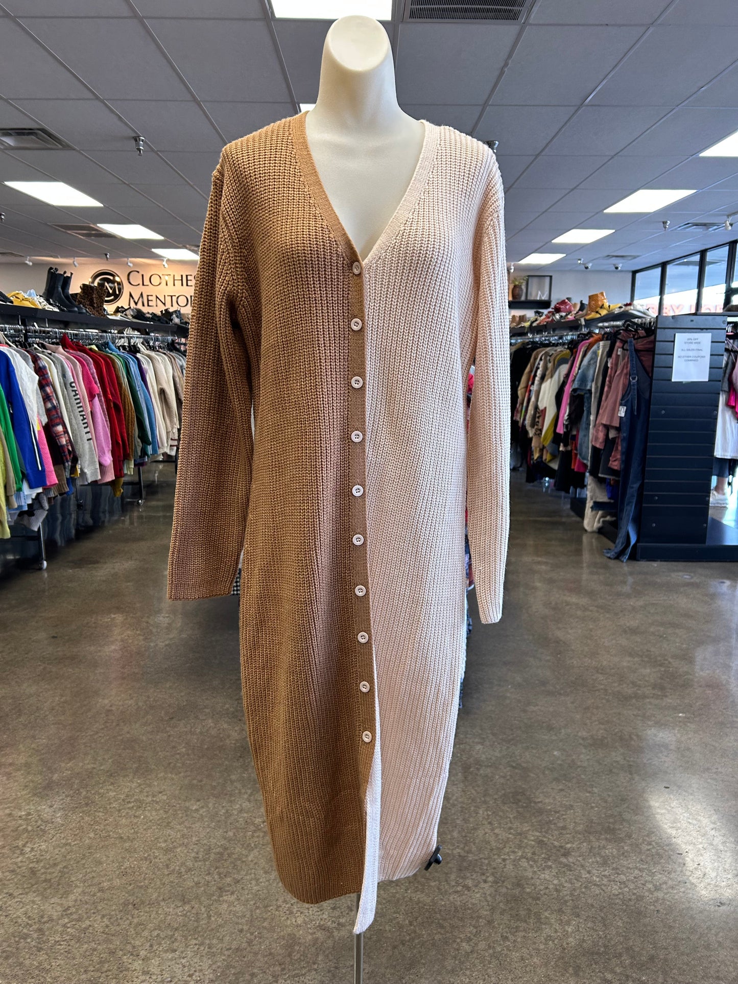 Dress Sweater By Jodifl In Pink & Tan, Size:S