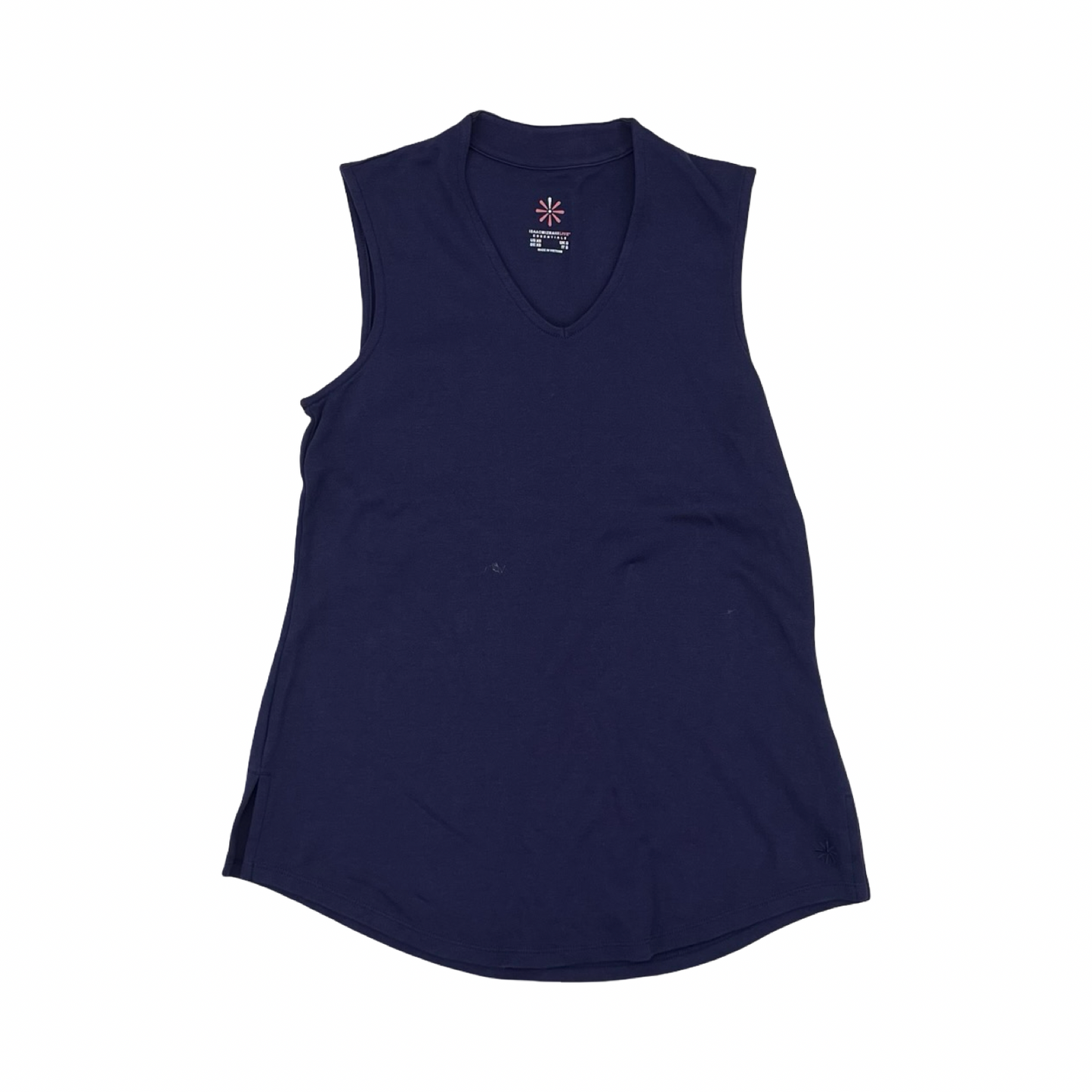 Top Sleeveless By Isaac Mizrahi Live Qvc In Navy, Size:Xs