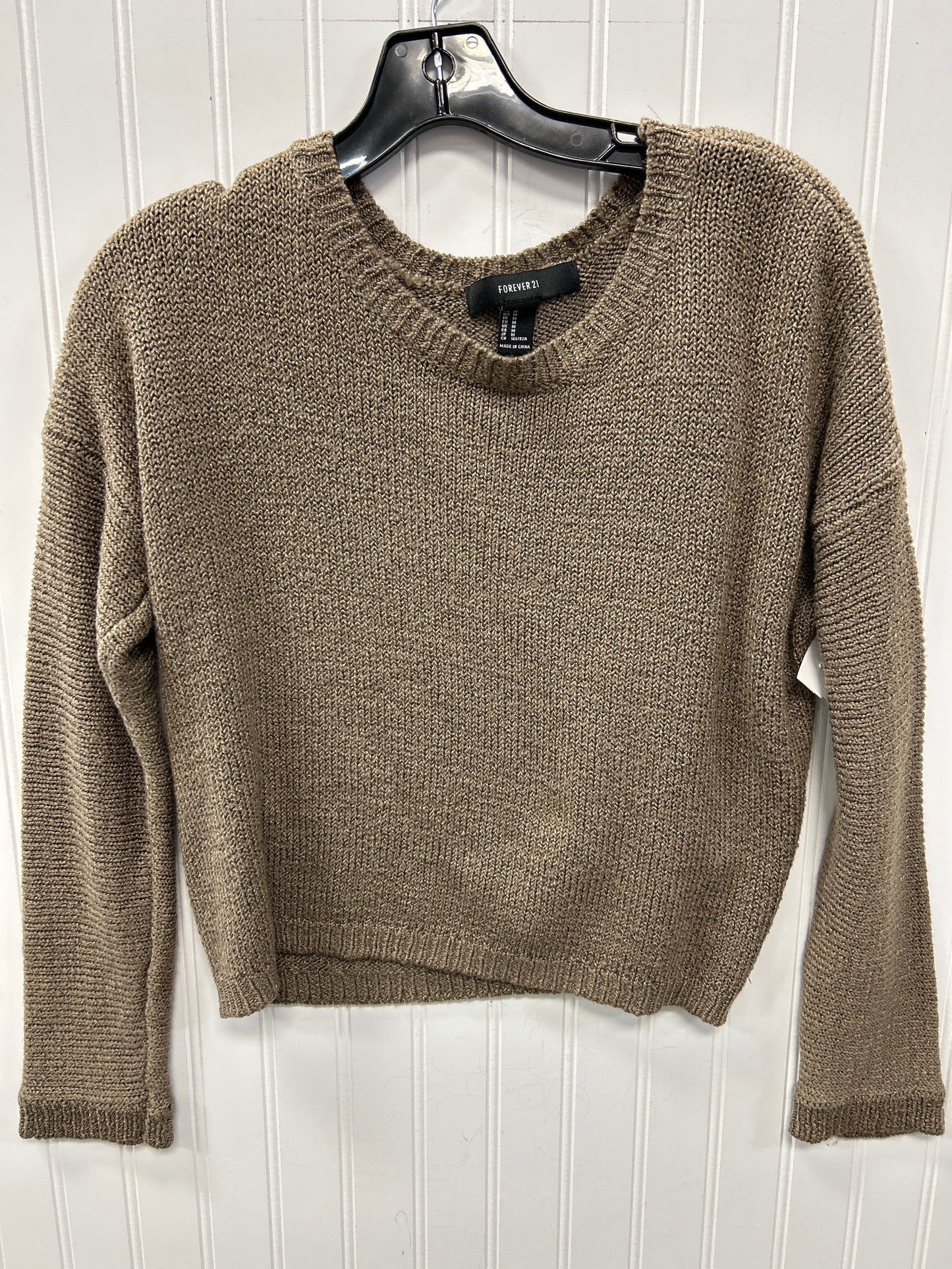 Sweater By Forever 21 In Brown, Size:M