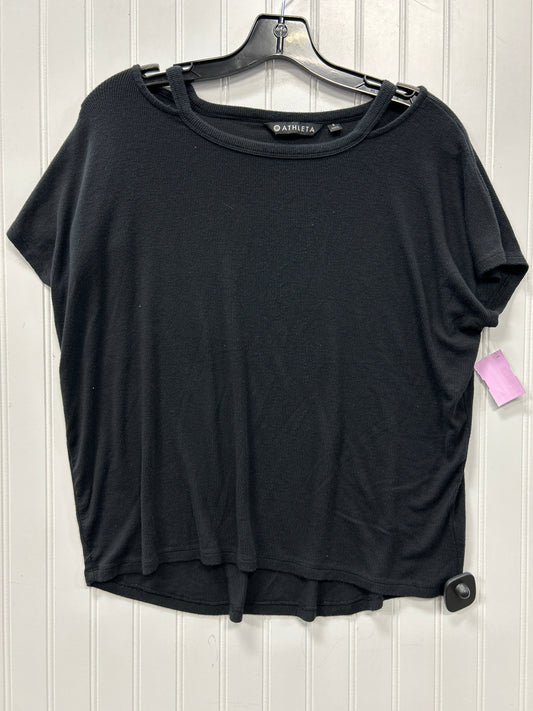 Top Ss By Athleta In Black, Size:S