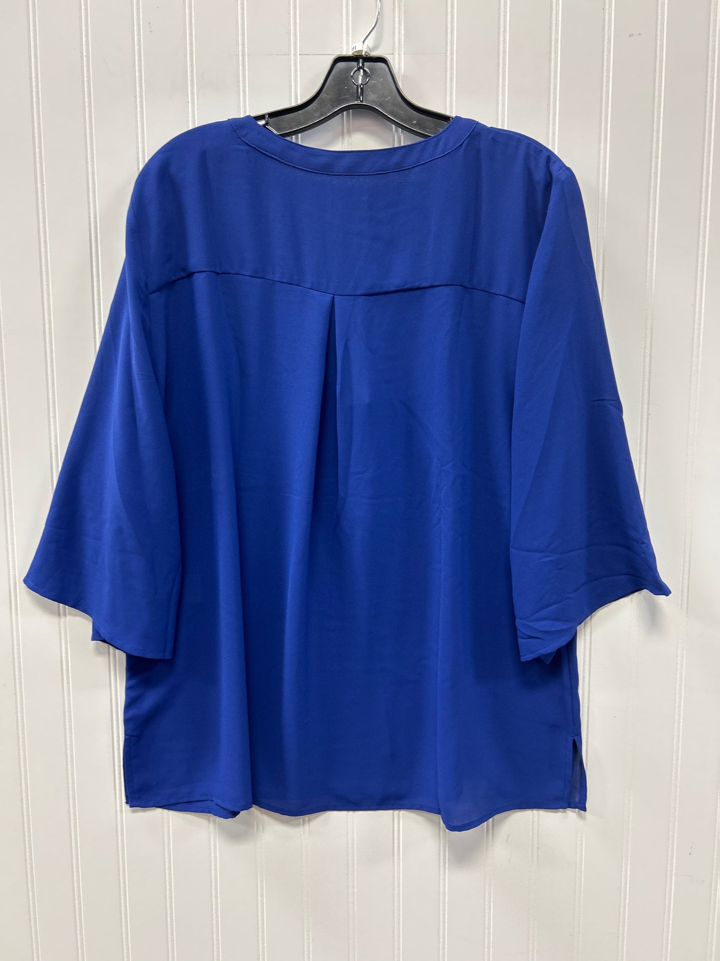Blouse Ss By Chicos In Blue, Size:Xl