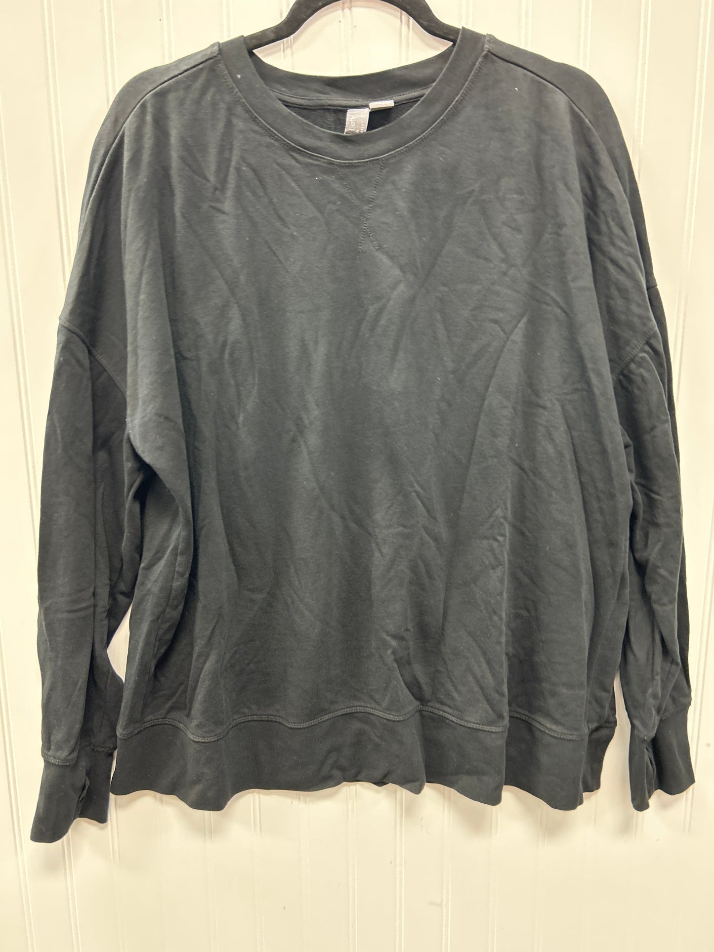 Athletic Top Ls Crewneck By Sweaty Betty In Black, Size:1X