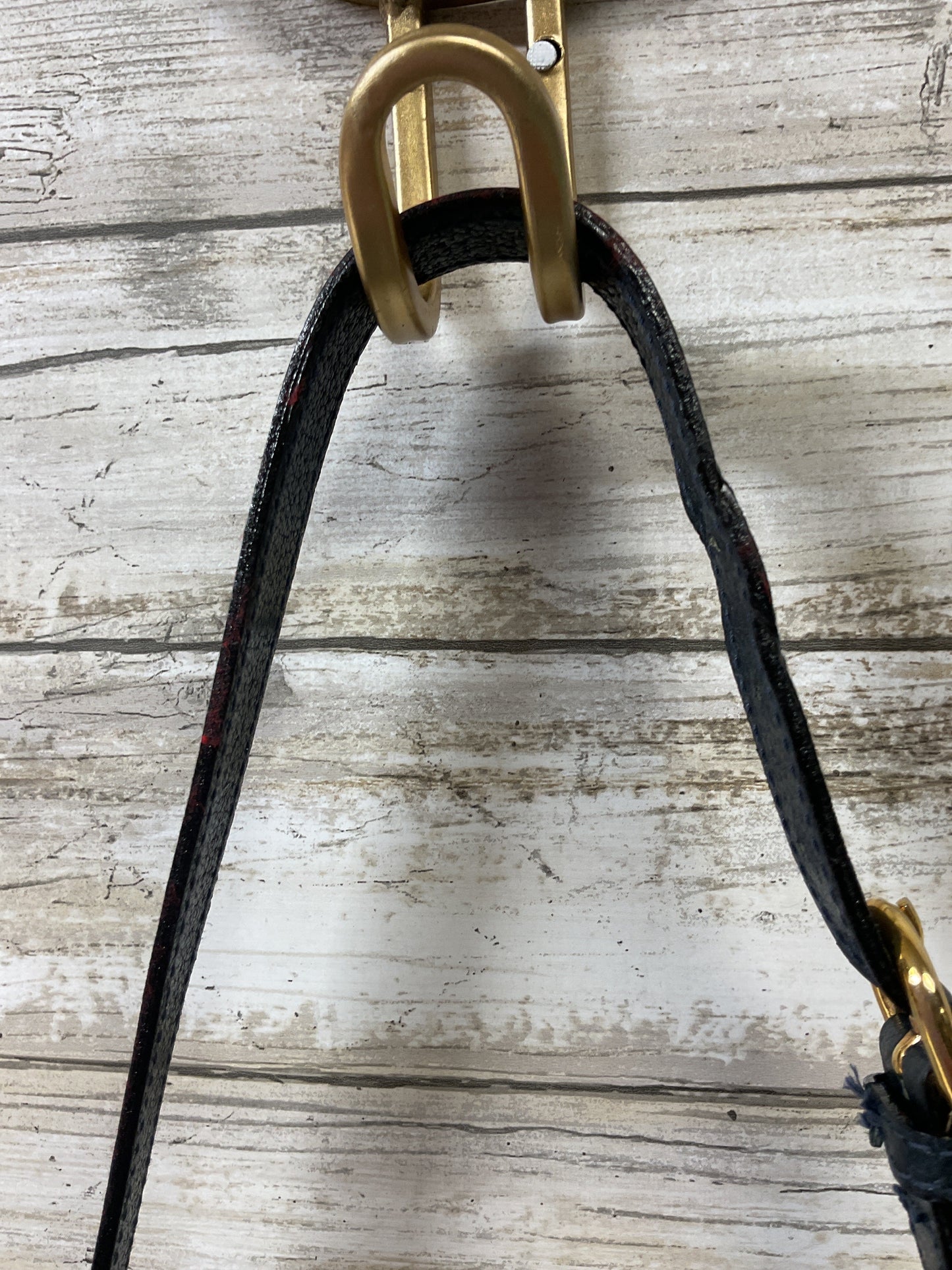 Tote Luxury Designer By Gucci In Black & Cream, Size:Medium