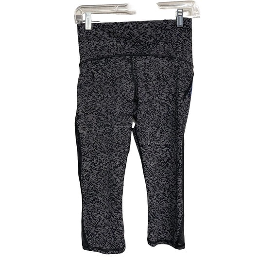Athletic Leggings Capris By Lululemon In Black & White, Size:S