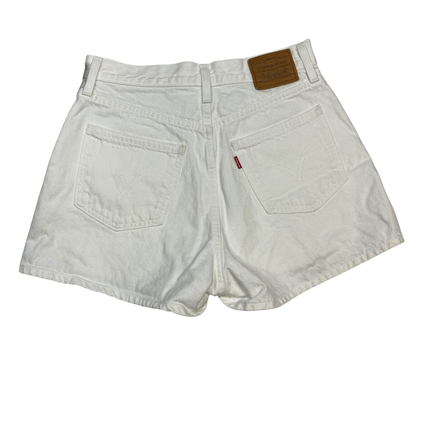Shorts By Levis In White Denim, Size:4
