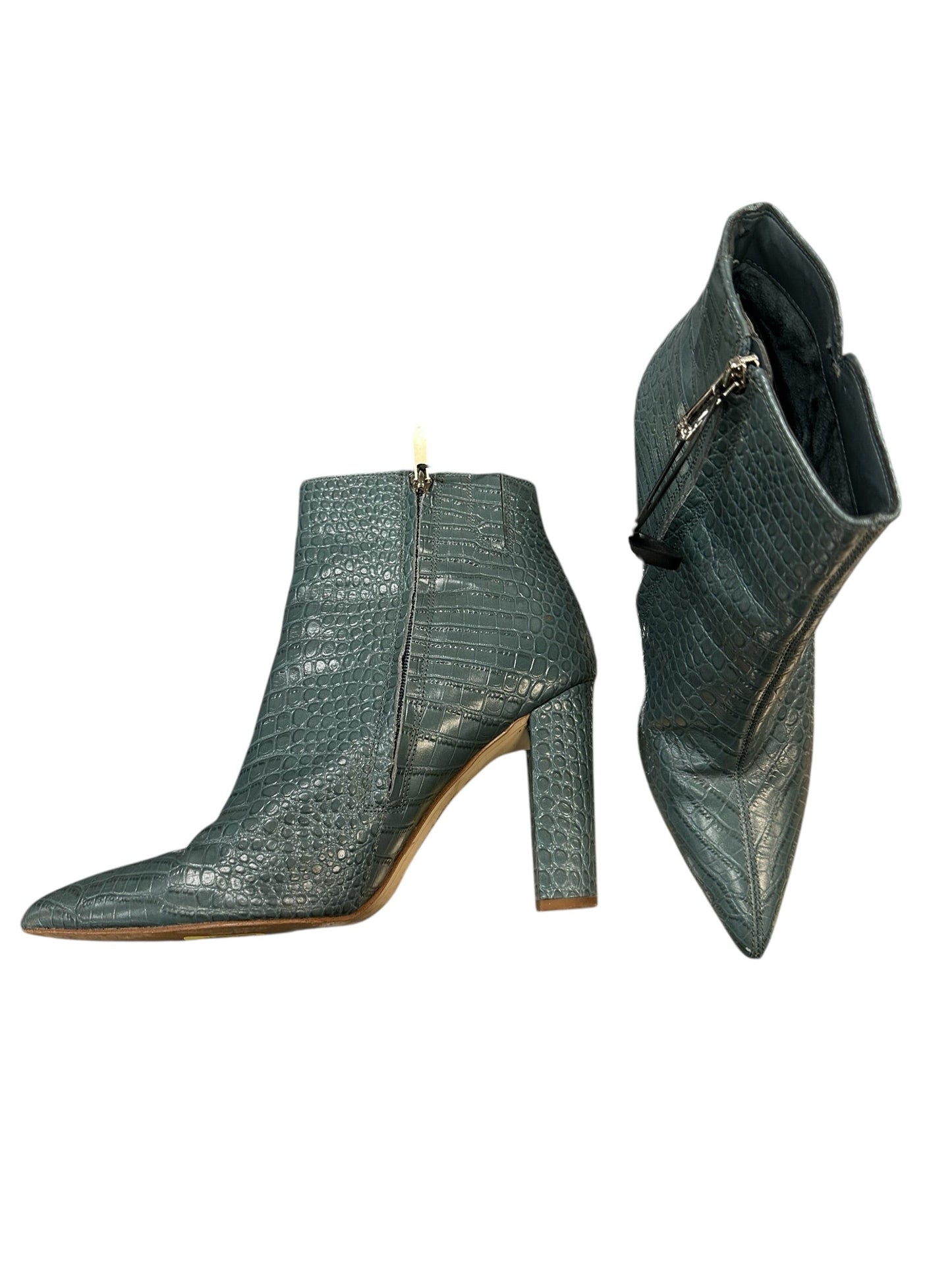 Boots Ankle Heels By Sam Edelman In Green, Size:9.5